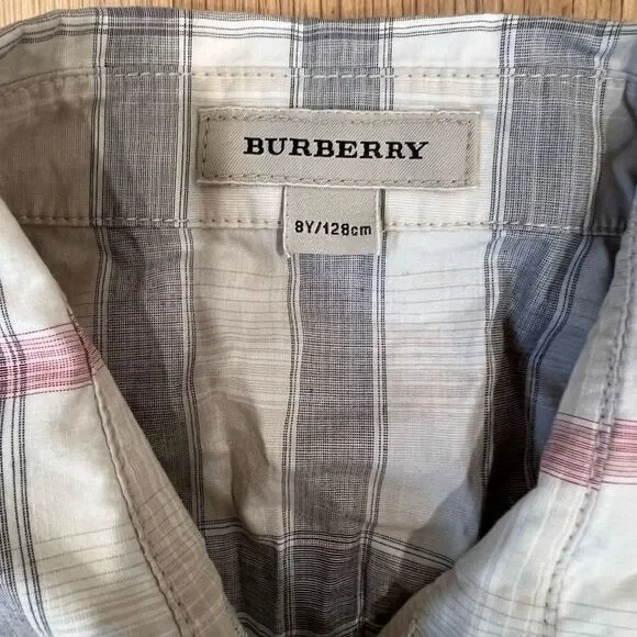 Burberry Children's Bundle Check Cotton Shirt Dress and Shorts Girls Size 8 - Picture 3 of 8